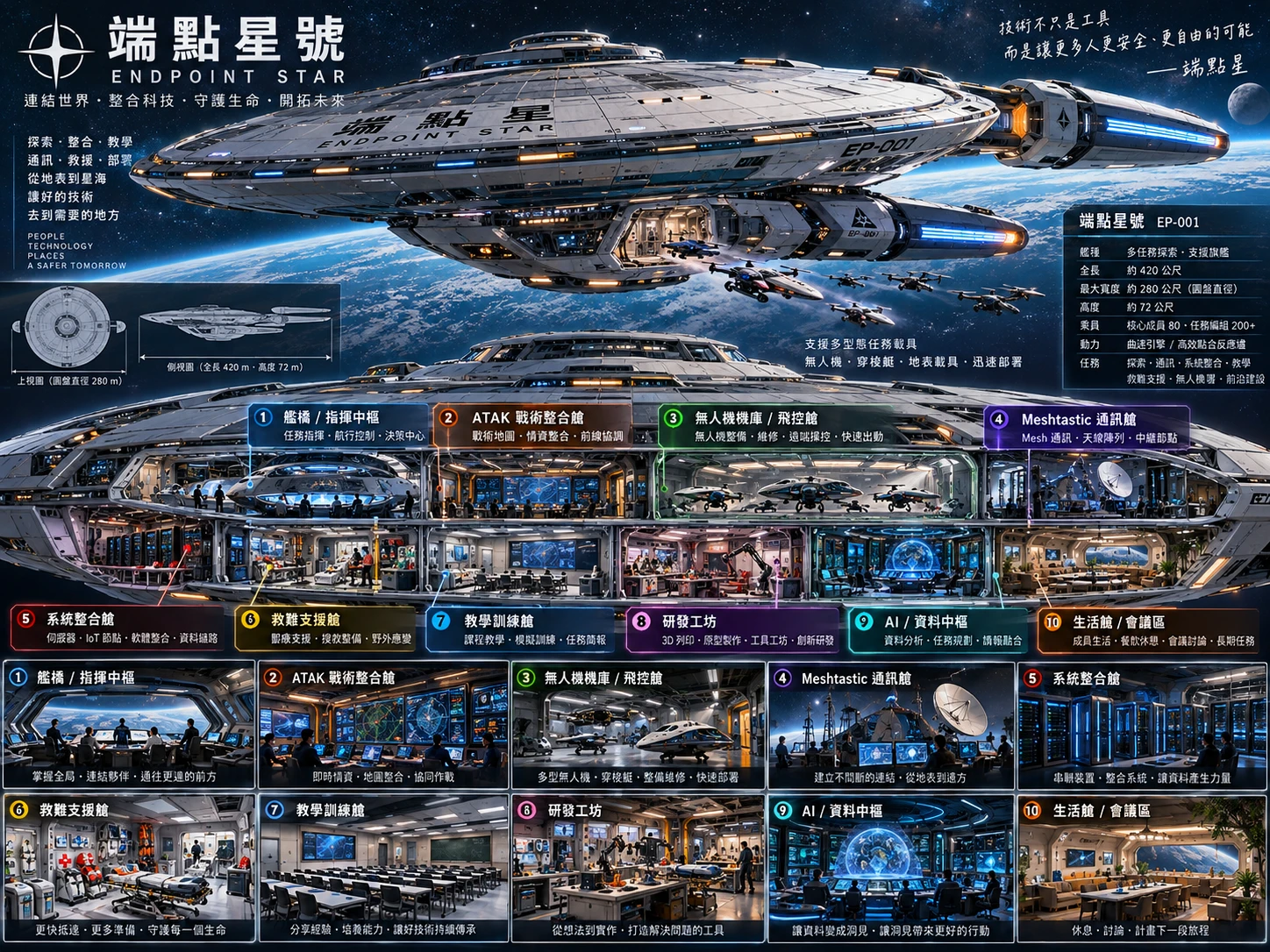 端點星號 EP-001 探索旗艦藍圖