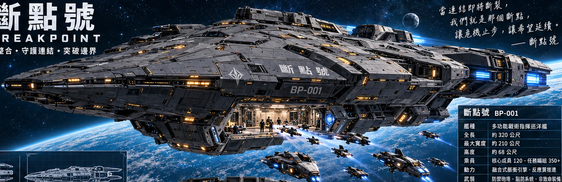 斷點號 BP-001 裝甲化低輪廓多功能戰術巡洋艦